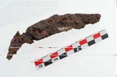 Etikett zu Schleifstein (NHMW-PRAE-048347)